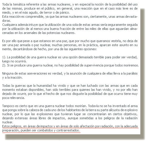 peligro nuclear